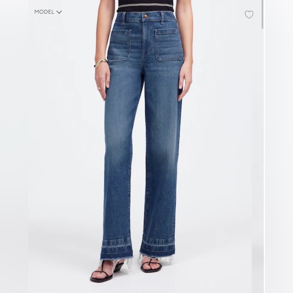 Madewell Emmett Wide-Leg Jean: Let Down Hem Edition